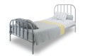Metalowe łóżko Scandi szare 90x200