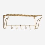 Druciany wieszak z haczykami Madam Stoltz mniejszy