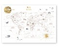 Mural dziecięcy World Map 3- język polski