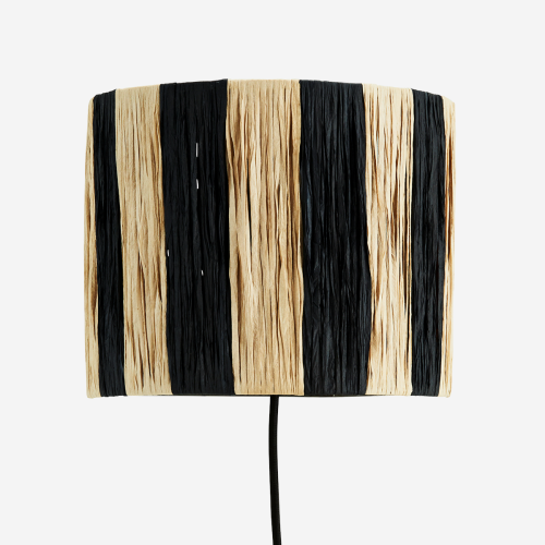Lampa ścienna z Raffi - kremowo-czarna Madam Stoltz