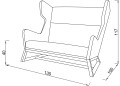 Sofa dwuosobowa Lord