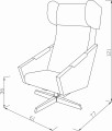 Fotel Eni  SWIVEL- kolroy