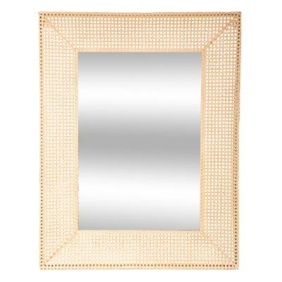 Prostokątne lustro w ramie z plecionki 70x90| Atmosphera