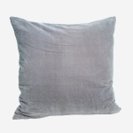 Aksamitna poszewka na poduszkę szara Madam Stoltz