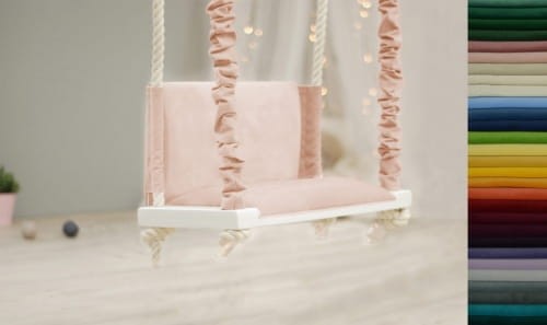 Tapicerowana huśtawka z oparciem QNIEBU FUNQY I rozmiary kolory