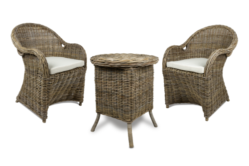 Zestaw wypoczynkowy z rattanu Roma
