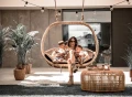 Rattanowy wiszący fotel Bali podwójny