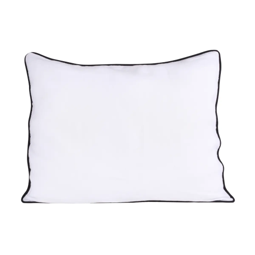 Lniana poszewka na poduszkę B&W