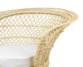 Fotel z naturalnego rattanu 