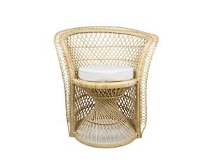 Fotel z naturalnego rattanu 