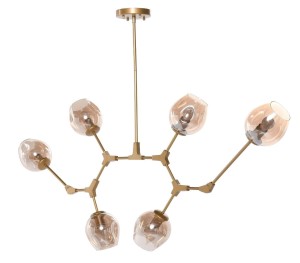 Lampa wisząca L Twig Złoty 160x46cm