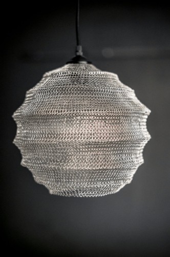 Metalowa lampa Dylan- srebrna