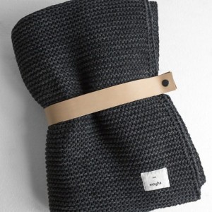 Pled przytulny antracytowy WARM FEELING z MOYHA