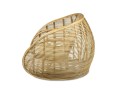 Fotel bujany z naturalnego rattanu