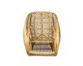 Fotel bujany z naturalnego rattanu
