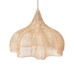 Rattanowa lampa/klosz Whipped naturalny I Bazar Bizar rozmiary
