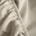 Prześcieradło satynowe z gumką BEŻOWE | MOYHA