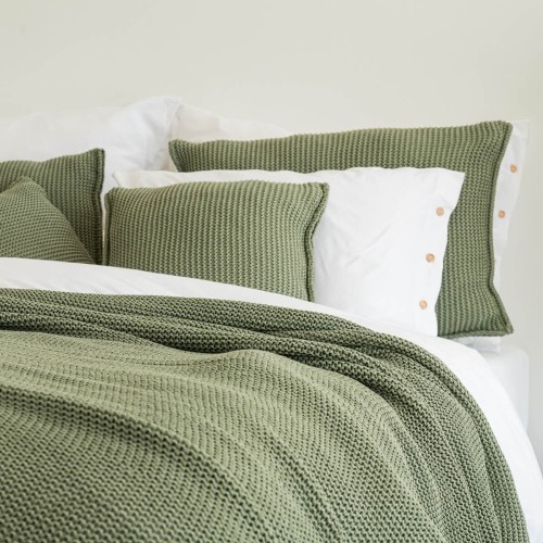 Narzuta LENIWY PORANEK OLIWKOWA | MOYHA