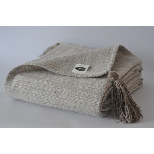 Narzuta z chwostami Carmen 200x220cm | Beż melanż  