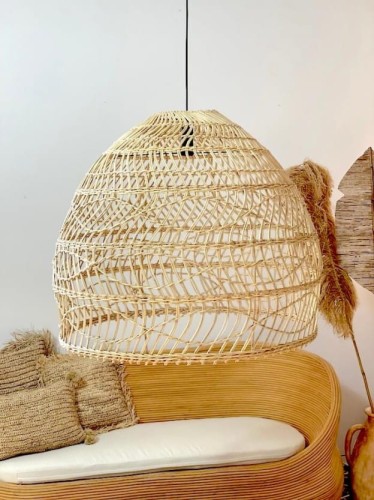Rattanowa lampa Cezar L naturalna