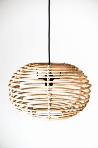Rattanowa lampa Moon