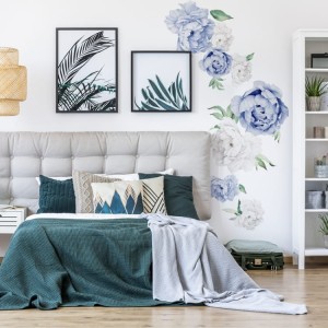 Naklejki Granatowe piwonie średnie DK281 YokoDesign