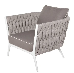 Fotel ogrodowy Kampala White | Miloo Home