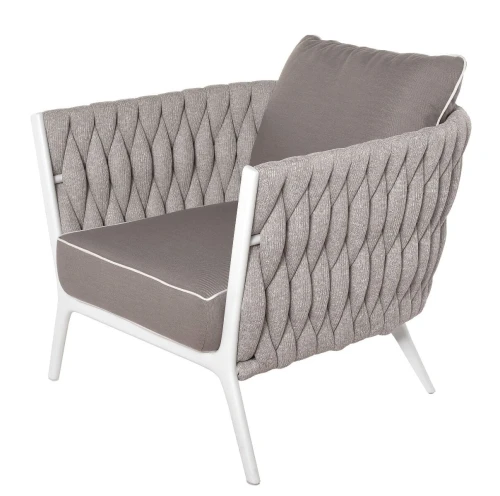 Fotel ogrodowy Kampala White | Miloo Home