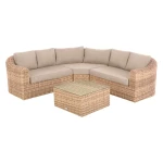 Zestaw ogrodowy Moorea | 5-osobowy narożny