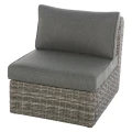 Zestaw ogrodowy Moorea | 5-osobowy narożny | Brąz