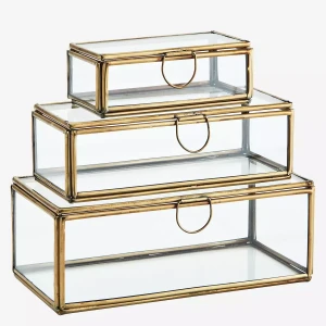 Komplet szklanych pudełek | Madam Stoltz