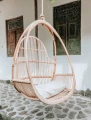 Rattanowy fotel wiszący Henry ecru | Monnarita