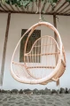 Rattanowy fotel wiszący Henry ecru | Monnarita
