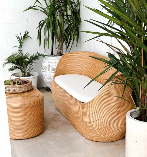 Sofa rattanowa Tegal jasna | Monnarita