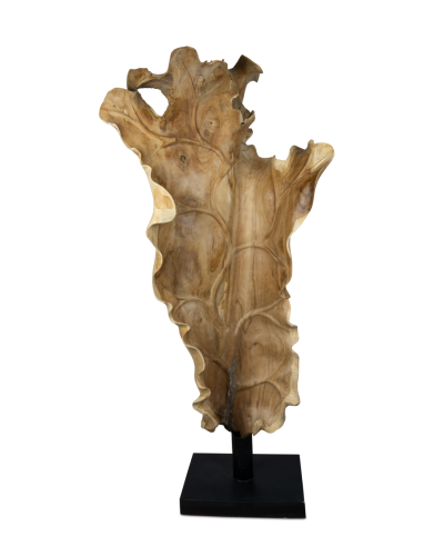 Dekoracyjna rzeźba z drzewa tekowego