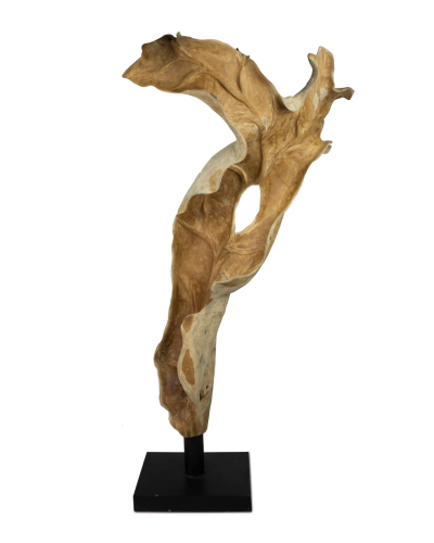 Dekoracyjna rzeźba z drzewa tekowego