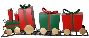 Metalowy pociąg XXL z otwieranymi wagonami