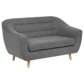 Sofa dwuosobowa Retro | Szara | Atmosphera