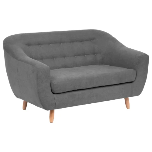 Sofa dwuosobowa Retro | Szara | Atmosphera