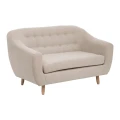 Sofa dwuosobowa Retro | Beżowa | Atmosphera