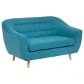 Sofa dwuosobowa Retro | Niebieska | Atmosphera 