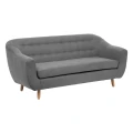 Sofa trzyosobowa Retro | Szara | Atmosphera