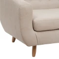 Sofa trzyosobowa Retro | Beżowa | Atmosphera 