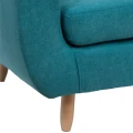 Sofa trzyosobowa Retro | Niebieska | Atmosphera 