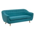 Sofa trzyosobowa Retro | Niebieska | Atmosphera 