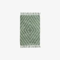 Dywanik łazienkowy w romby- zielony | Madam Stoltz
