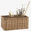 Rattanowy organizer na biurko | Madam Stoltz