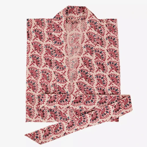 Bawełniane kimono | Madam Stoltz różowe