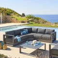 Zestaw mebli ogrodowych 5- osobowy z narożnikiem Allure - grafitowy