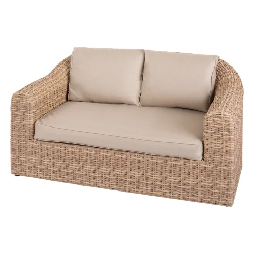 Sofa ogrodowa 2-osobowa Moorea - jasna